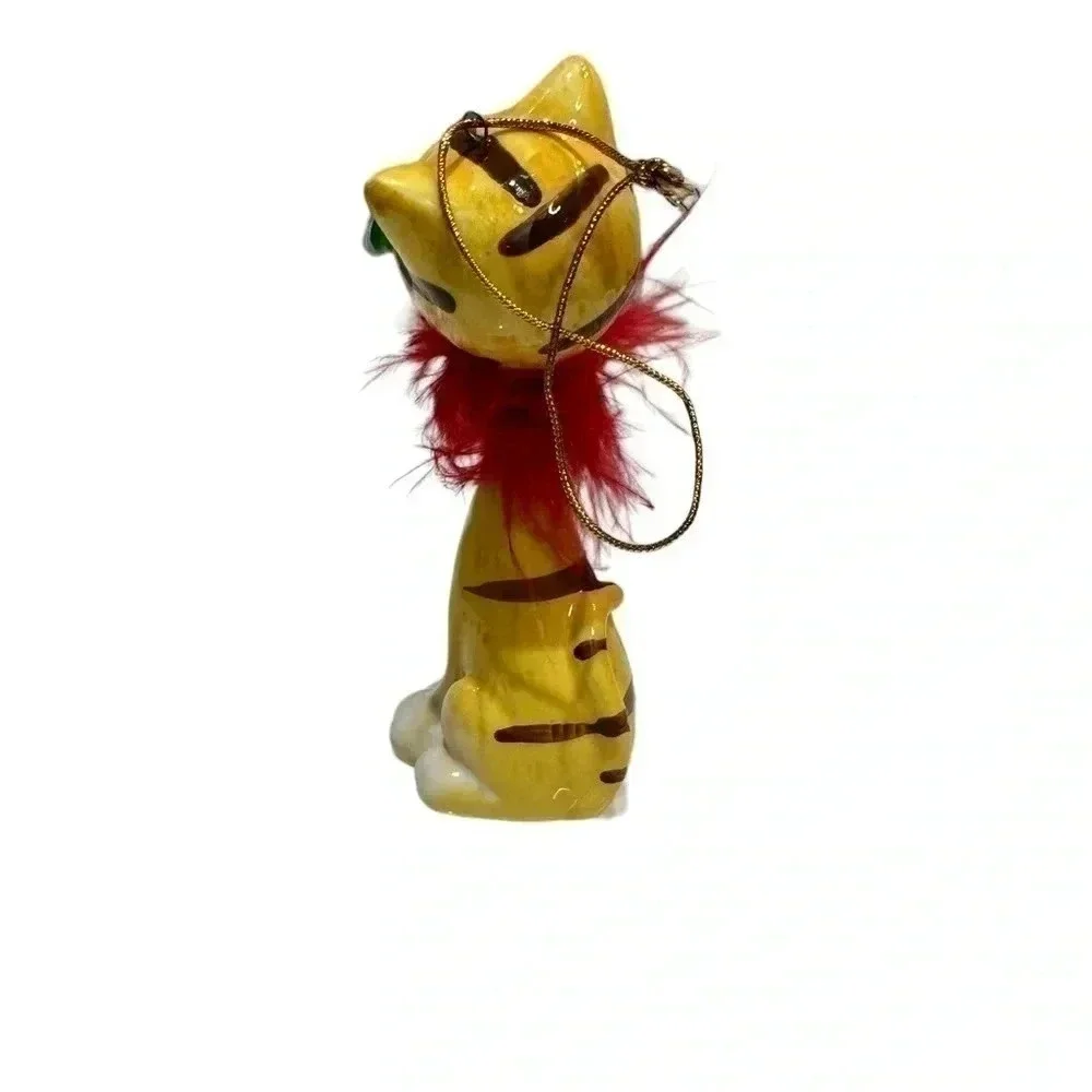 Cool Cat Bobble Head Christmas Tree Ornament 5”